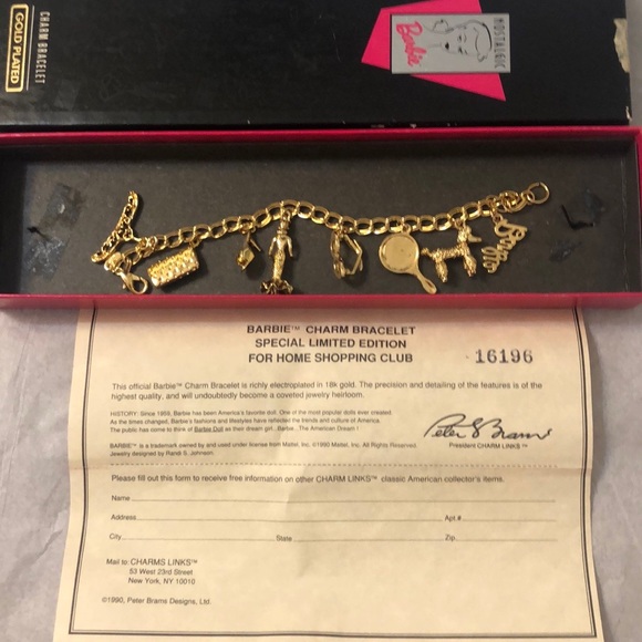 barbie charm bracelet special limited edition